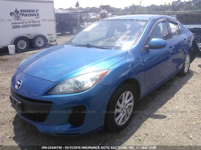 JM1BL1V77C1655251 - 2012 MAZDA 3 I BLUE photo 2