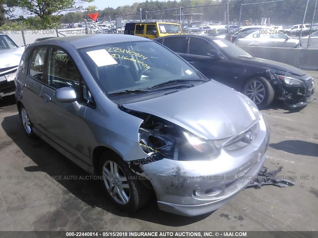 JHMGD38678S047893 - 2008 HONDA FIT SPORT GRAY photo 1