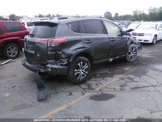 JTMBFREV1GD186747 - 2016 TOYOTA RAV4 LE GRAY photo 4