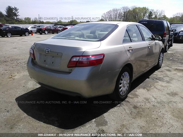 4T4BE46K28R039124 - 2008 TOYOTA CAMRY CE/LE/XLE/SE BEIGE photo 4
