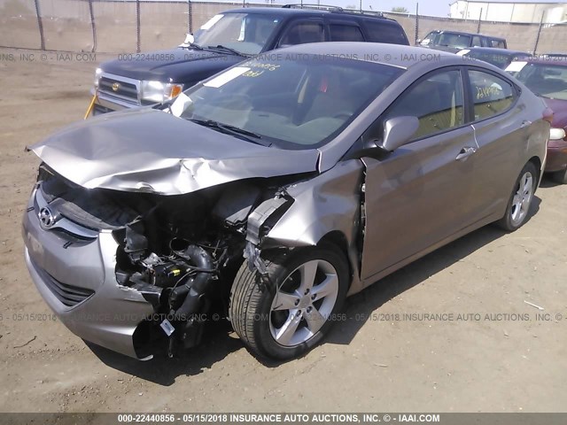 5NPDH4AE5DH388511 - 2013 HYUNDAI ELANTRA GLS/LIMITED TAN photo 2