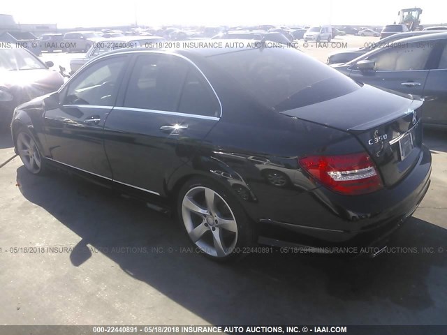 WDDGF5HB4EA941331 - 2014 MERCEDES-BENZ C 350 BLACK photo 3