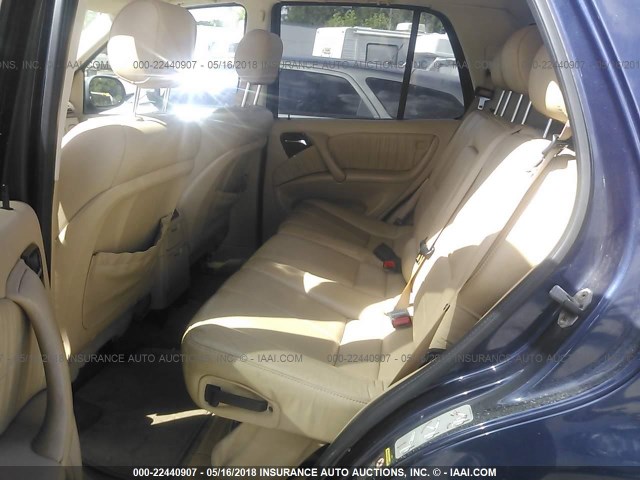 4JGAB72E51A267528 - 2001 MERCEDES-BENZ ML 430 蓝色 照片 8