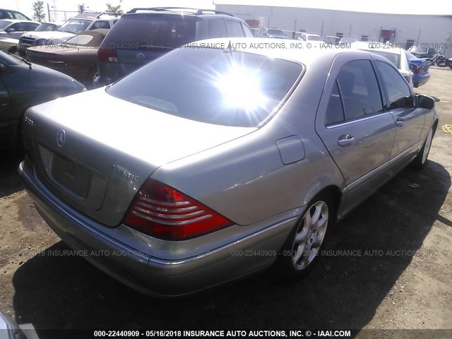 WDBNG83J13A372495 - 2003 MERCEDES-BENZ S 430 4MATIC SILVER photo 4