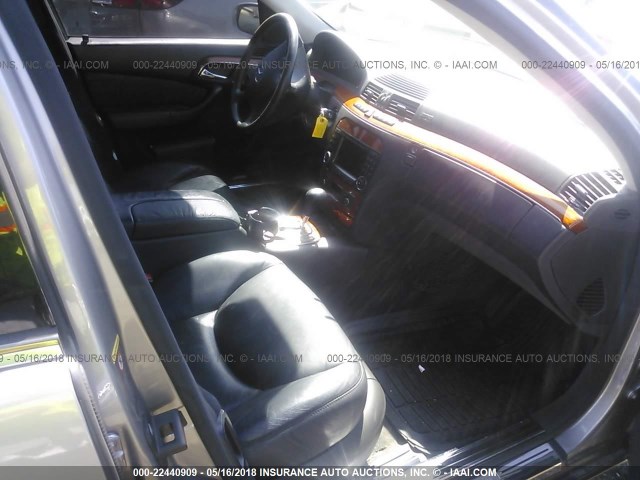 WDBNG83J13A372495 - 2003 MERCEDES-BENZ S 430 4MATIC SILVER photo 5