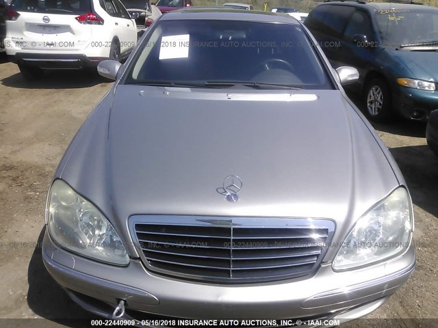 WDBNG83J13A372495 - 2003 MERCEDES-BENZ S 430 4MATIC SILVER photo 6
