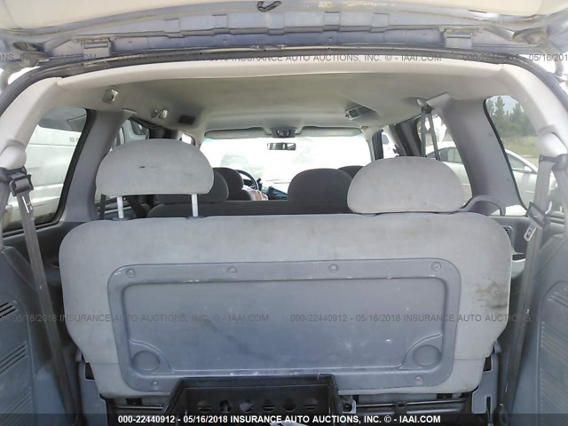 4N2ZN15T02D814501 - 2002 NISSAN QUEST GXE WHITE photo 8