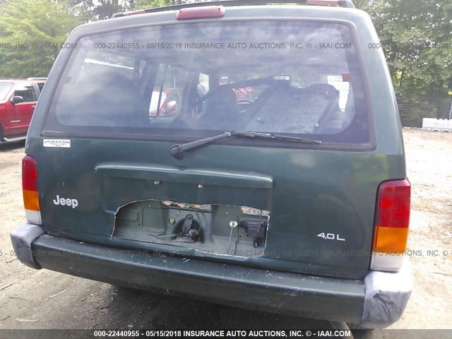 1J4FF68S4XL631435 - 1999 JEEP CHEROKEE SPORT/CLASSIC მწვანე ფოტო 6
