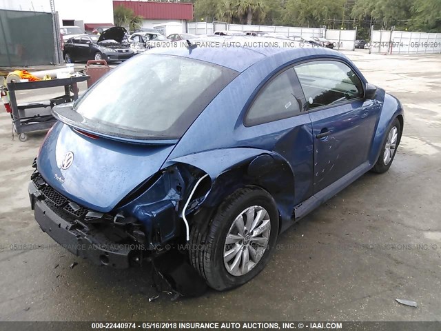 3VWFD7AT9JM712664 - 2018 VOLKSWAGEN BEETLE S/COAST BLUE photo 4