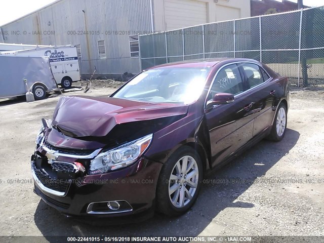 1G11D5SL1FF224521 - 2015 CHEVROLET MALIBU 2LT BURGUNDY photo 2