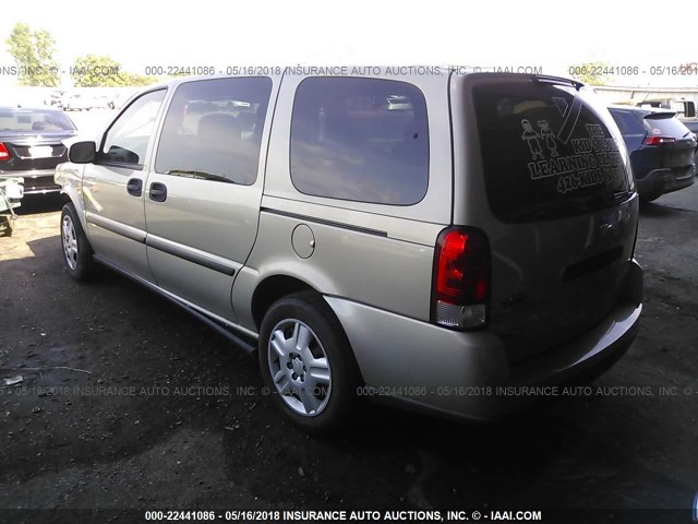 1GNDV23W57D191164 - 2007 CHEVROLET UPLANDER LS 米色 照片 3