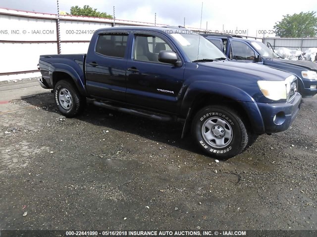 5TEJU62N16Z282789 - 2006 TOYOTA TACOMA DOUBLE CAB PRERUNNER BLUE photo 1