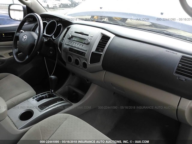 5TEJU62N16Z282789 - 2006 TOYOTA TACOMA DOUBLE CAB PRERUNNER BLUE photo 5