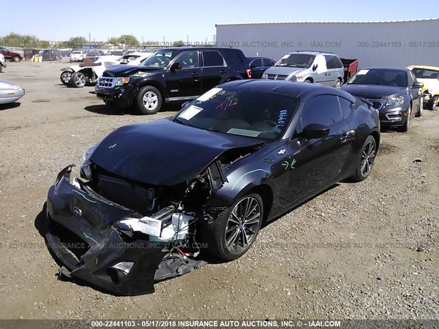 JF1ZNAA12G9707988 - 2016 TOYOTA SCION FR-S BLACK photo 2