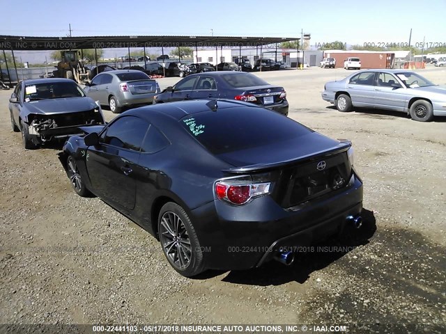 JF1ZNAA12G9707988 - 2016 TOYOTA SCION FR-S BLACK photo 3