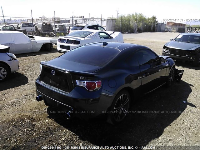 JF1ZNAA12G9707988 - 2016 TOYOTA SCION FR-S BLACK photo 4