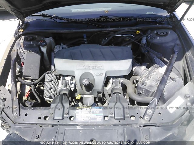 2G2WP552081153012 - 2008 PONTIAC GRAND PRIX BLACK photo 10