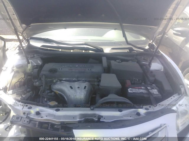 4T4BE46K09R116221 - 2009 TOYOTA CAMRY SE/LE/XLE SILVER photo 10