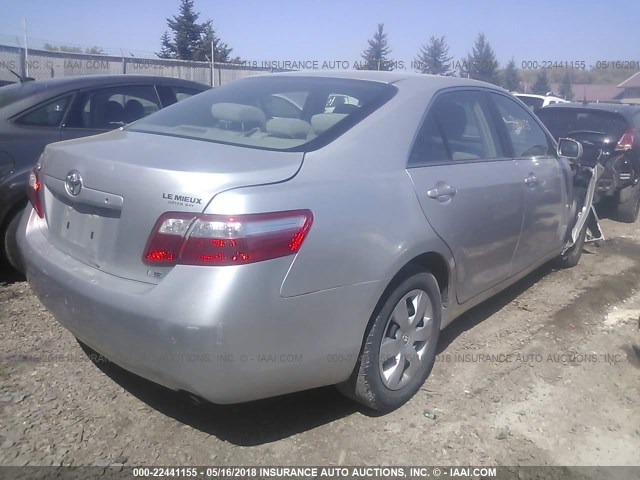 4T4BE46K09R116221 - 2009 TOYOTA CAMRY SE/LE/XLE SILVER photo 4