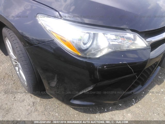 4T1BF1FKXFU105969 - 2015 TOYOTA CAMRY LE/XLE/SE/XSE 黑色 照片 6