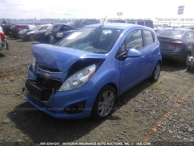 KL8CB6S94DC546206 - 2013 CHEVROLET SPARK LS BLUE photo 2