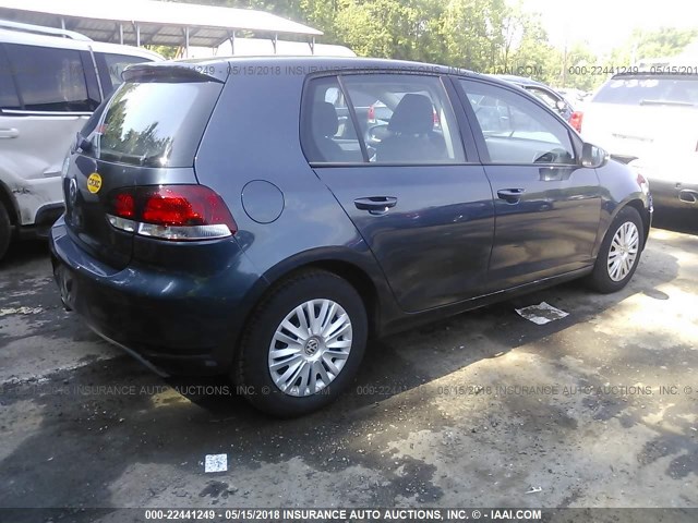 WVWDB7AJ1AW386700 - 2010 VOLKSWAGEN GOLF 蓝色 照片 4
