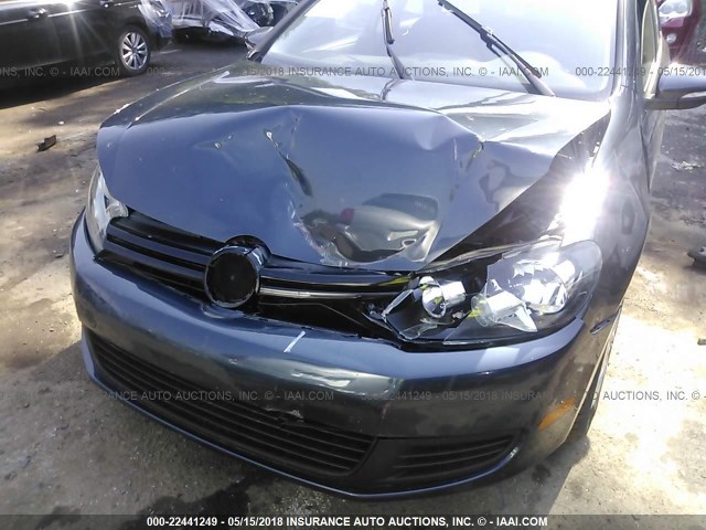 WVWDB7AJ1AW386700 - 2010 VOLKSWAGEN GOLF 蓝色 照片 6