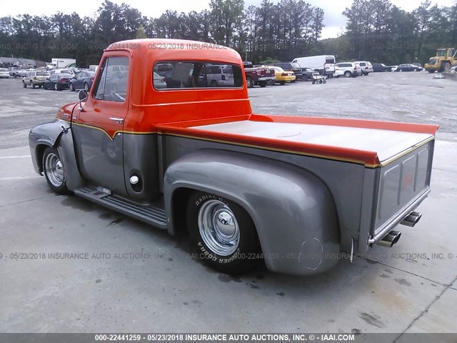 F10D4G163119 - 1954 FORD F100 ORANGE photo 3