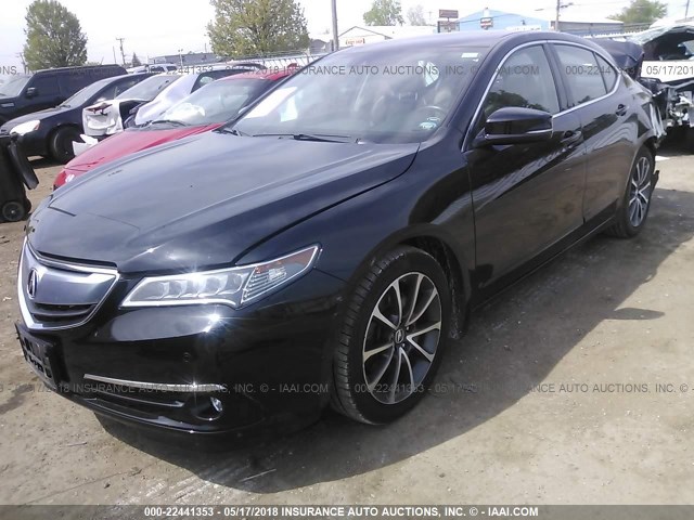 19UUB2F71FA000427 - 2015 ACURA TLX ADVANCE BLACK photo 2