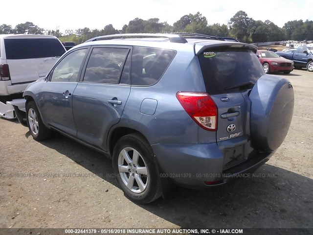 JTMZD31VX75044950 - 2007 TOYOTA RAV4 LIMITED BLUE photo 3