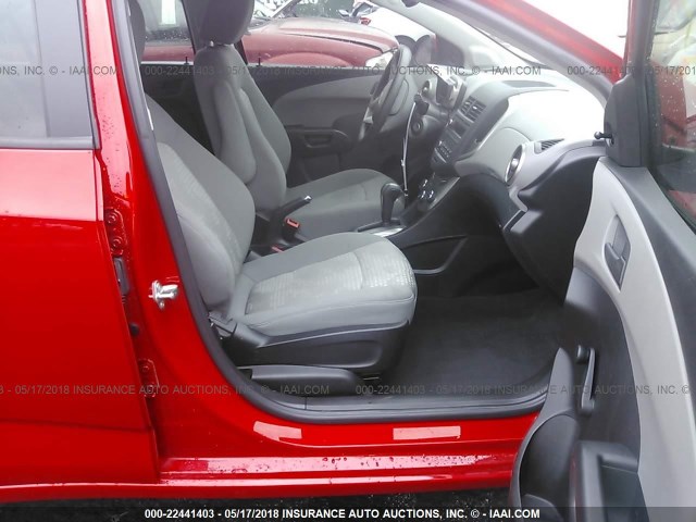1G1JA5SH6F4201509 - 2015 CHEVROLET SONIC LS RED photo 5
