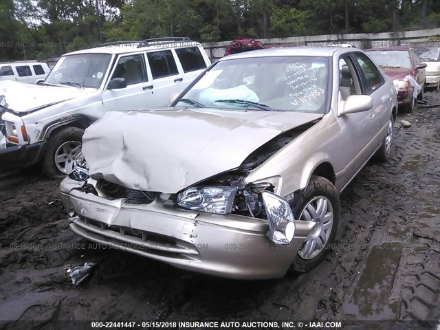 4T1BG22KX1U115483 - 2001 TOYOTA CAMRY CE/LE/XLE GOLD photo 2