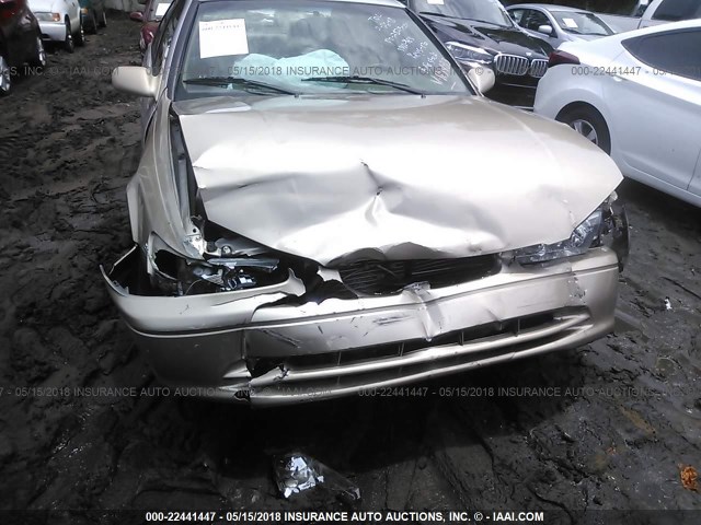 4T1BG22KX1U115483 - 2001 TOYOTA CAMRY CE/LE/XLE GOLD photo 6