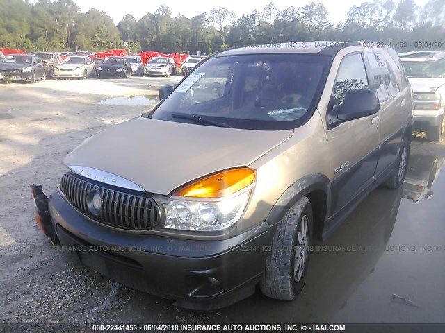 3G5DA03E12S542359 - 2002 BUICK RENDEZVOUS CX TAN photo 2