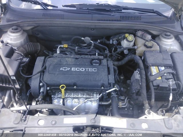 1G1PA5SH4E7364165 - 2014 CHEVROLET CRUZE LS 棕色 照片 10