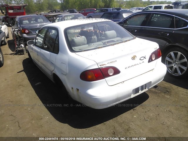 1NXBR12EX1Z484634 - 2001 TOYOTA COROLLA CE/LE/S WHITE photo 3