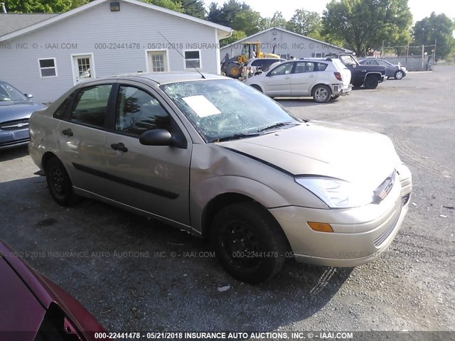 1FAFP33P51W129114 - 2001 FORD FOCUS LX GOLD photo 1