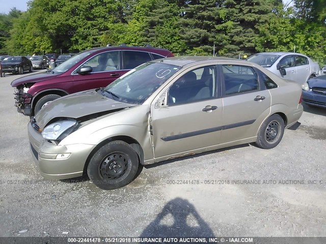 1FAFP33P51W129114 - 2001 FORD FOCUS LX GOLD photo 2