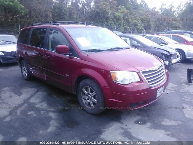2A8HR54P68R720037 - 2008 CHRYSLER TOWN & COUNTRY TOURING RED photo 1