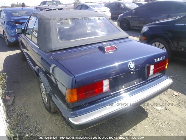 WBABB230XH8855289 - 1987 BMW 325 I AUTOMATIC BLUE photo 3