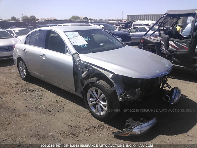 KMHGC4DD3DU226411 - 2013 HYUNDAI GENESIS 3.8L SILVER photo 1