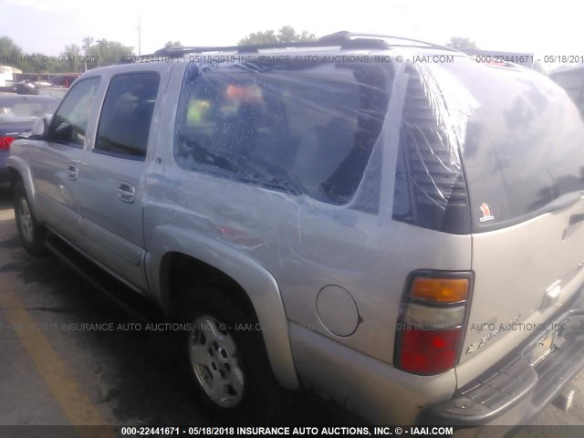 1GNFK16Z25J191557 - 2005 CHEVROLET SUBURBAN K1500 TAN photo 3