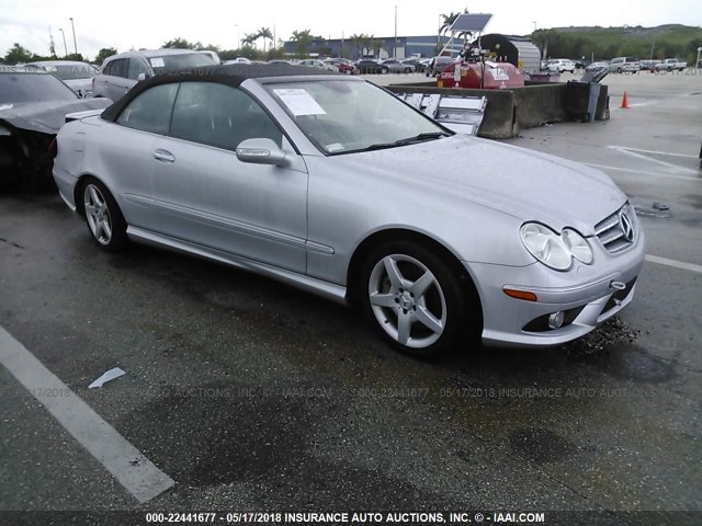 WDBTK56F28F253800 - 2008 MERCEDES-BENZ CLK 350 SILVER photo 1