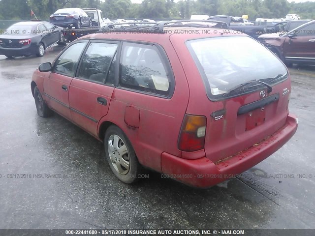 JT2AE09V5R0069129 - 1994 TOYOTA COROLLA DX RED photo 3