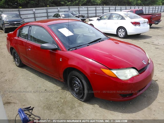 1G8AN12F63Z181466 - 2003 SATURN ION LEVEL 2 RED photo 1