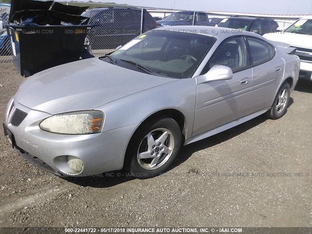 2G2WP522341368625 - 2004 PONTIAC GRAND PRIX GT SILVER photo 2