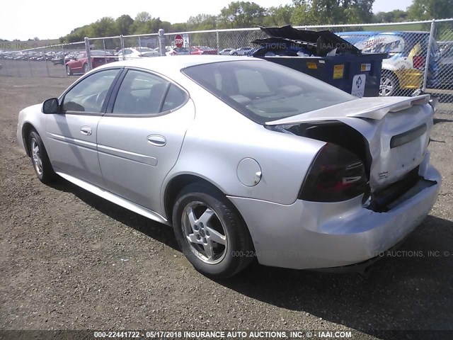 2G2WP522341368625 - 2004 PONTIAC GRAND PRIX GT SILVER photo 3