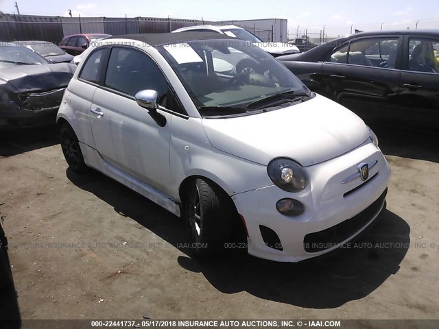 3C3CFFJH1DT660032 - 2013 FIAT 500 ABARTH WHITE photo 1