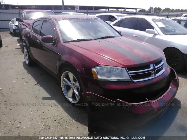 1B3BD1FG3BN523964 - 2011 DODGE AVENGER MAINSTREET RED photo 1