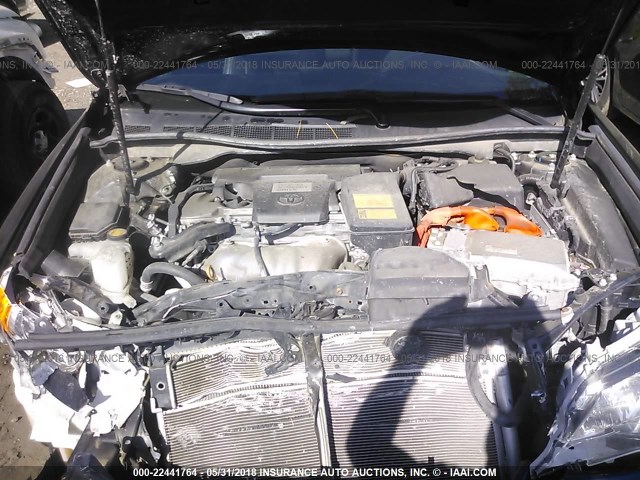 4T1BD1FK5EU136289 - 2014 TOYOTA CAMRY HYBRID/LE/XLE 黑色 照片 10